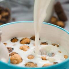 Milk on cereal